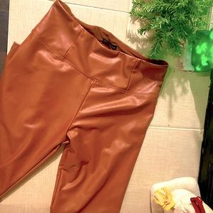 Faux leather leggings